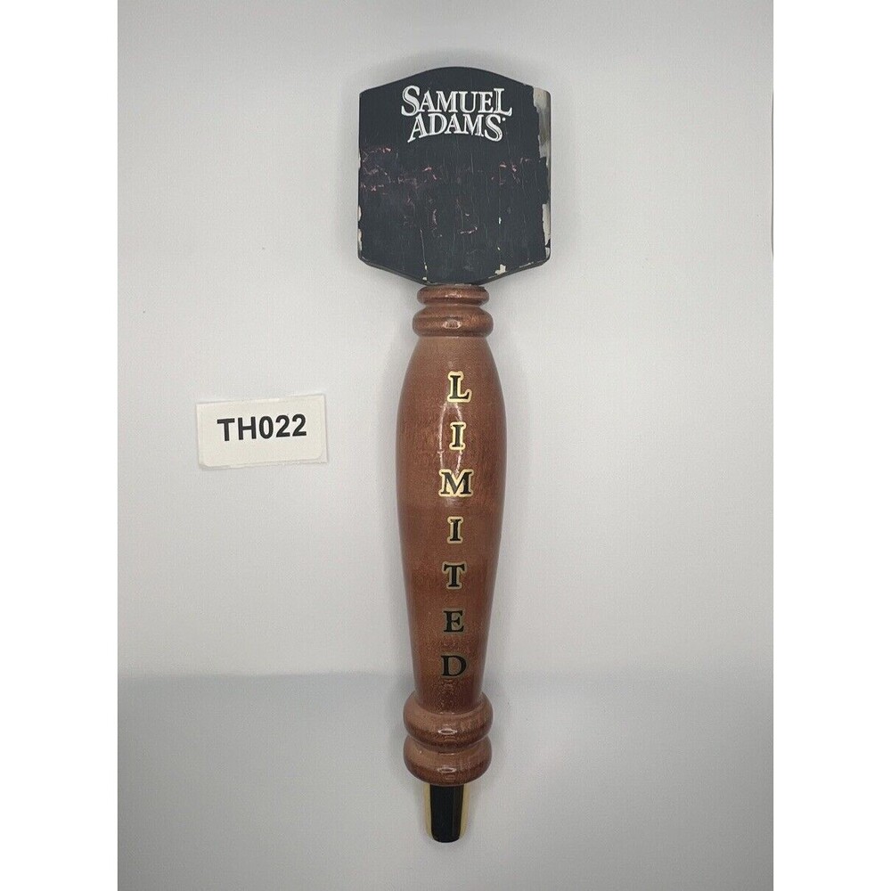Sam Adams Limited 12 inch wooden beer tap handle pull lever chalkboard bar